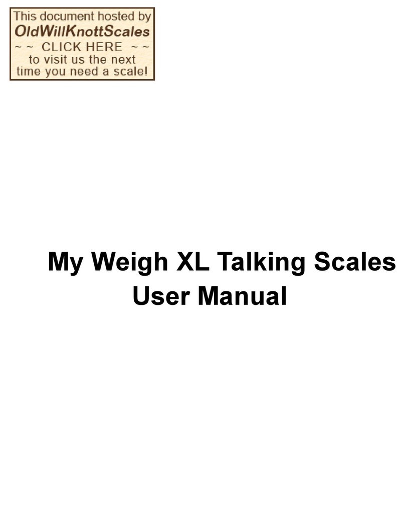 My Weigh XL User manual