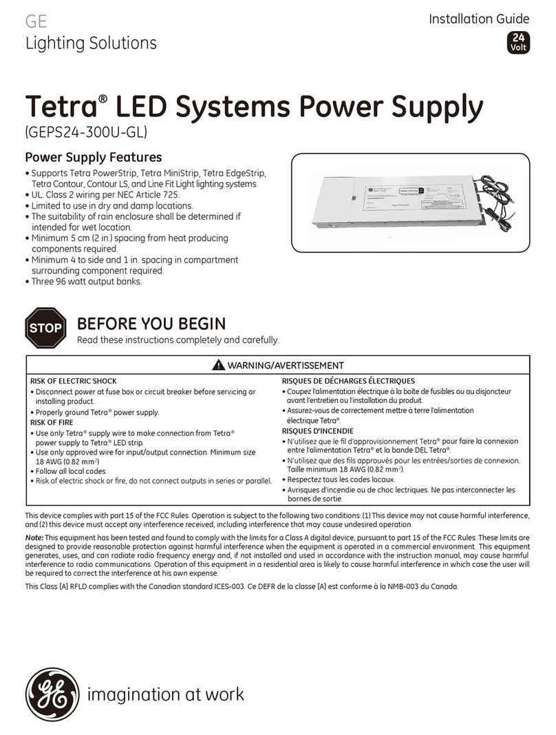 GE Tetra GEPS24-300U-GL User manual