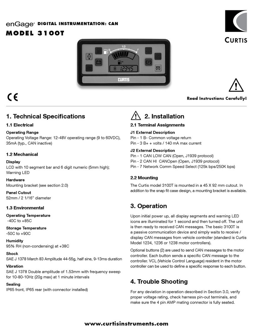 Curtis enGage 3100T manual