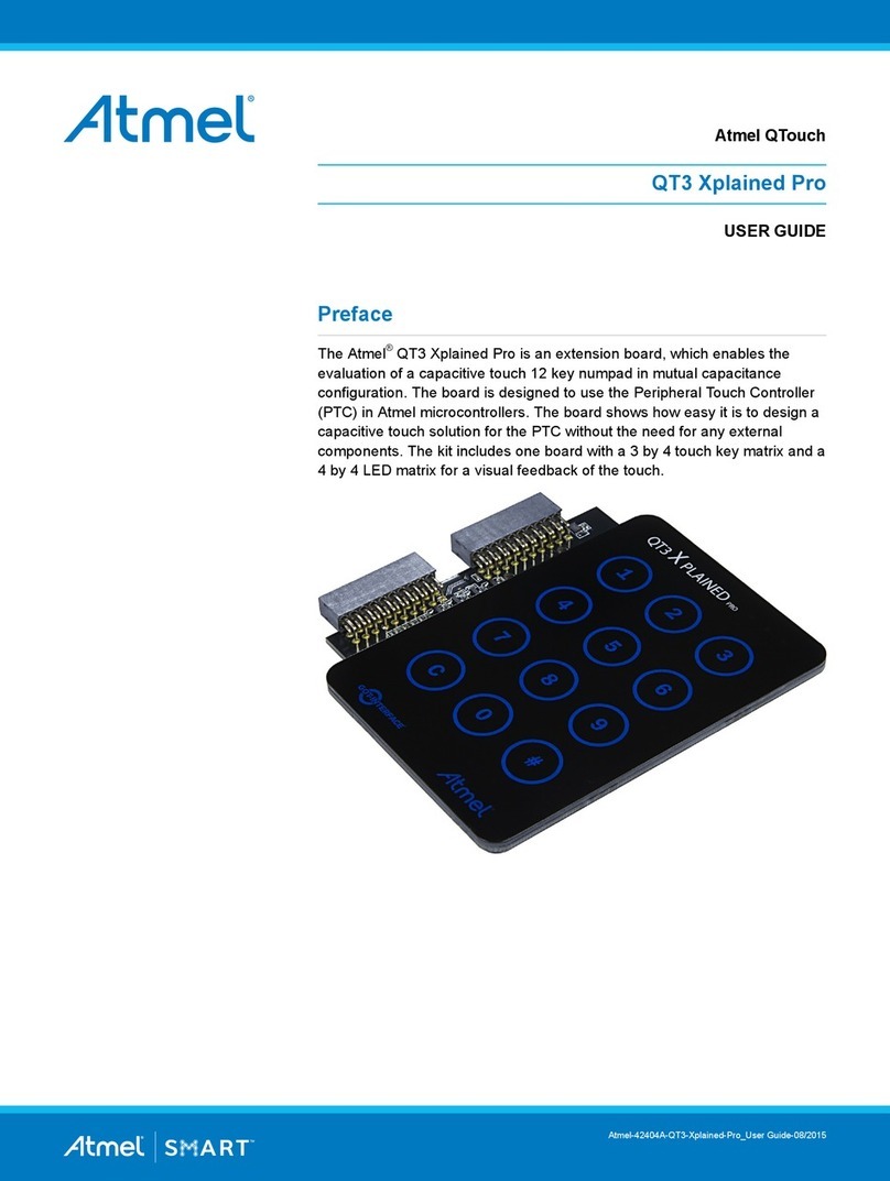 Atmel QT3 Xplained Pro User manual