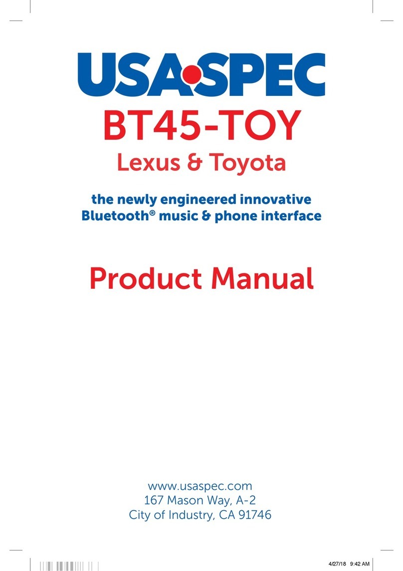 USA SPECS BT45-TOY product manual USA SPECS BT45-TOY product manual