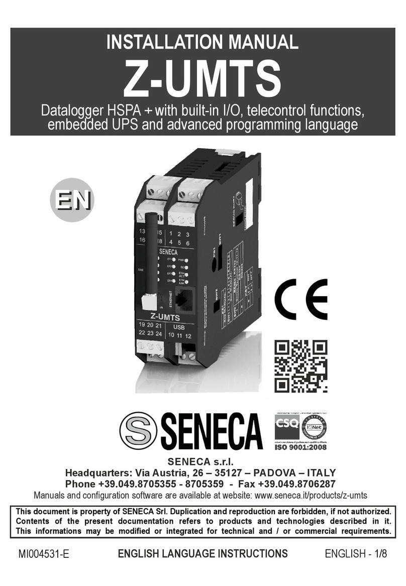 Seneca Z-UMTS User manual Seneca Z-UMTS User manual