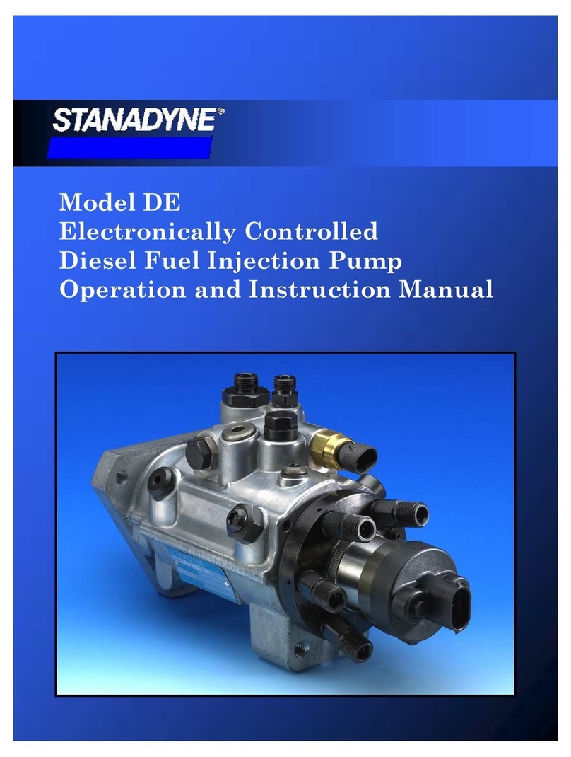 Stanadyne DE Operation and instruction manual