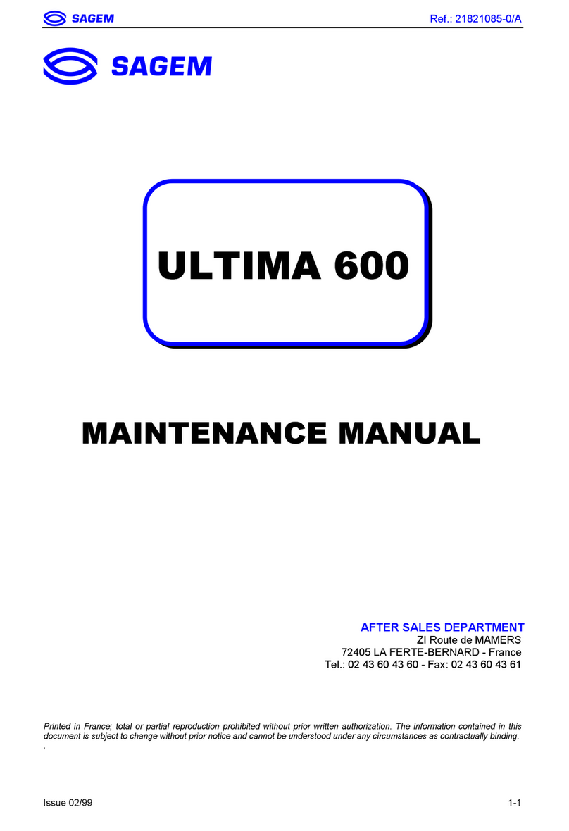 Sagem Ultima 600 User manual