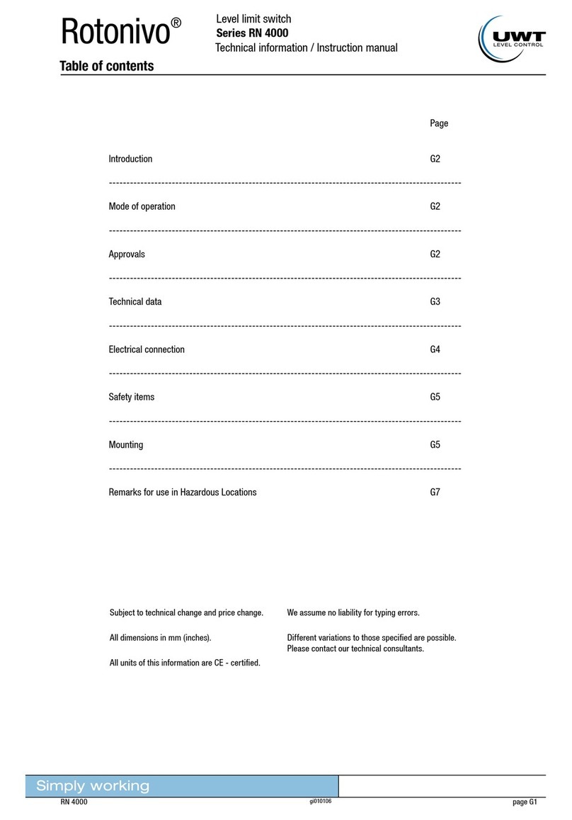 Rotonivo RN 4000 Series Technical instruction manual