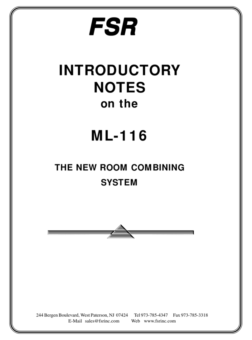 FSR ML-116 INTRODUCTORY NOTES