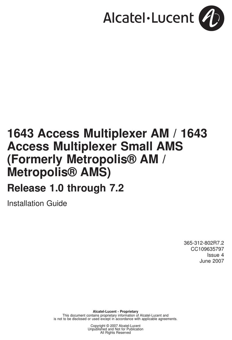 Alcatel-Lucent 1643 AMS User manual
