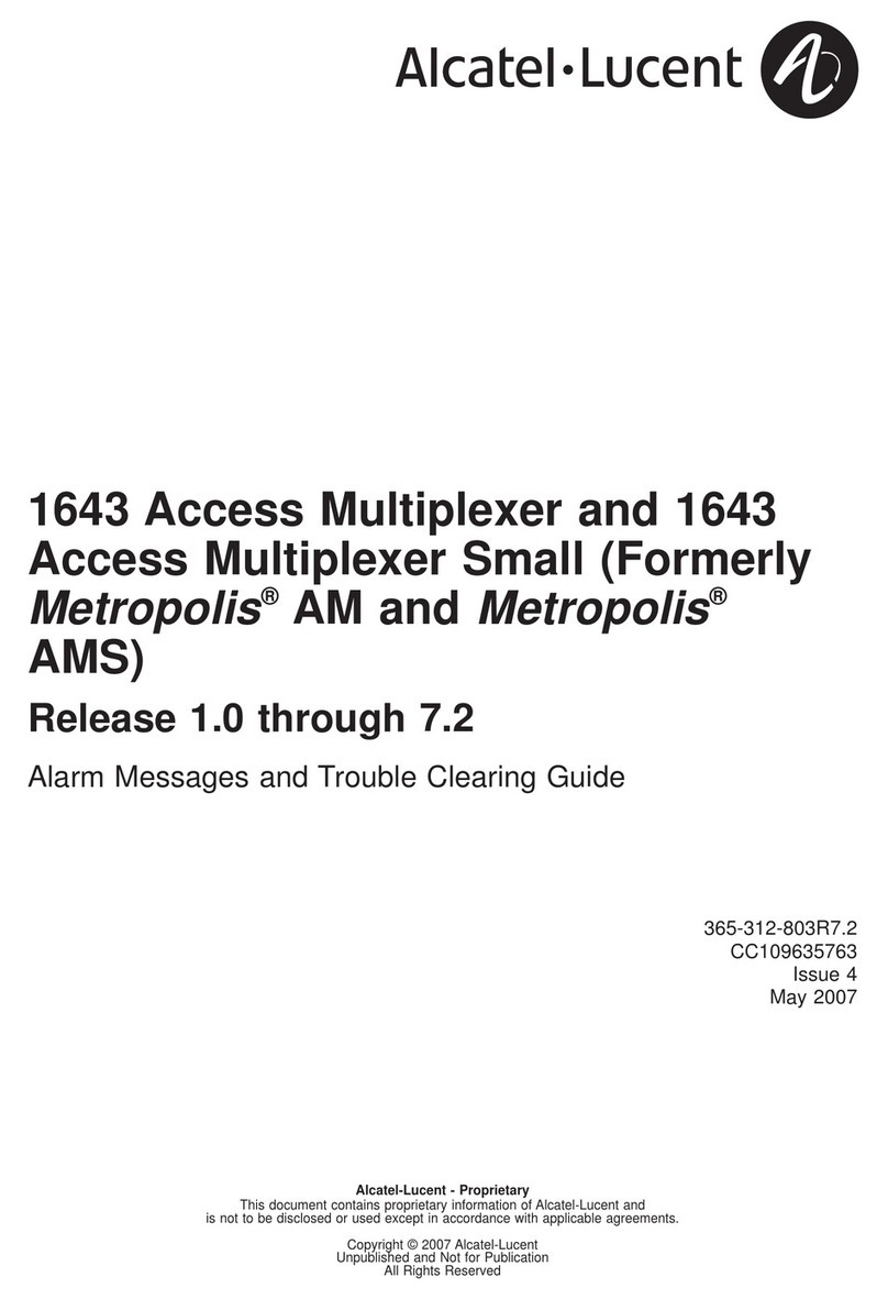 Alcatel-Lucent 1643 AMS User manual