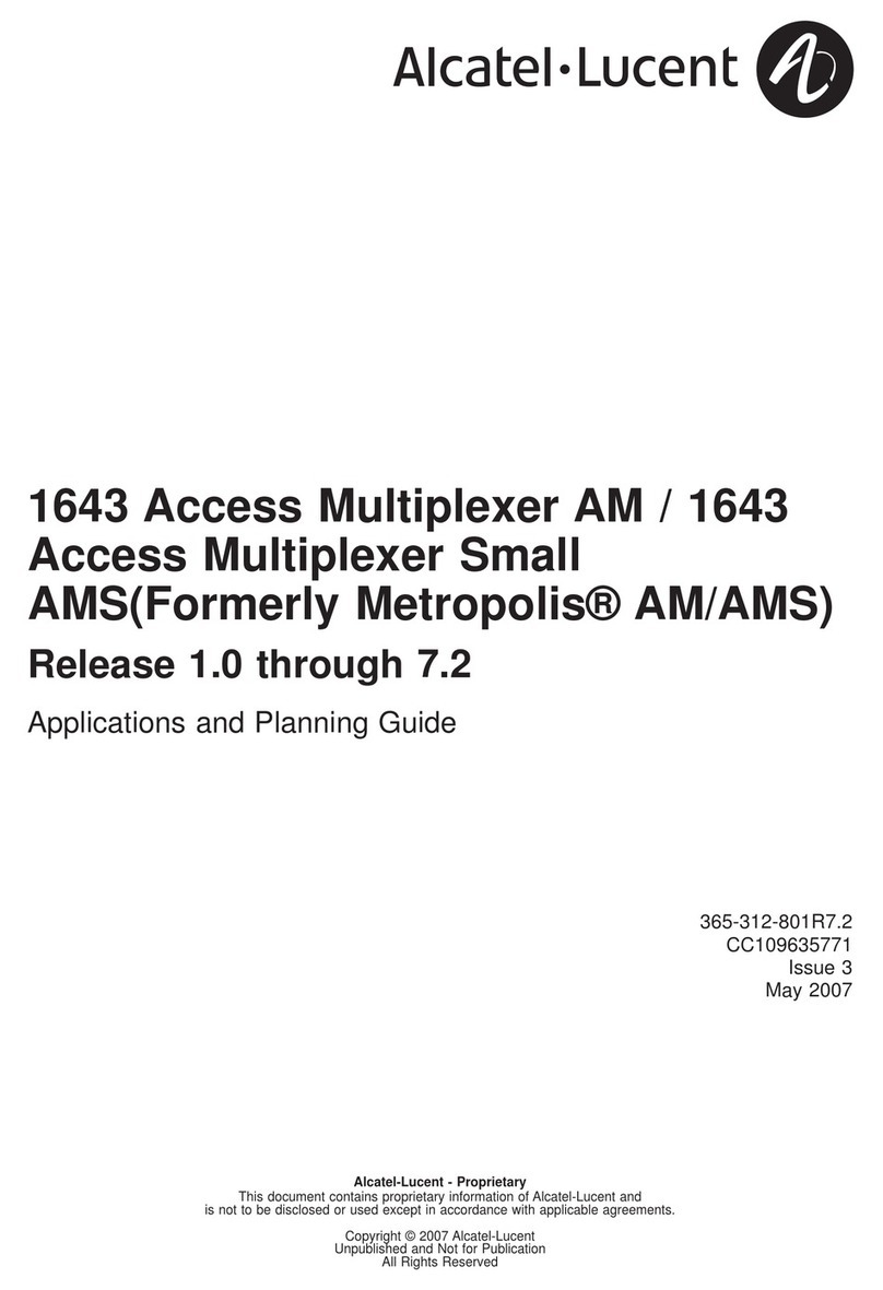 Alcatel-Lucent 1643 AMS Technical manual