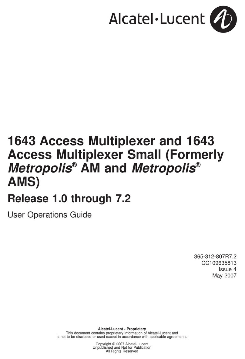 Alcatel-Lucent 1643 AMS User manual