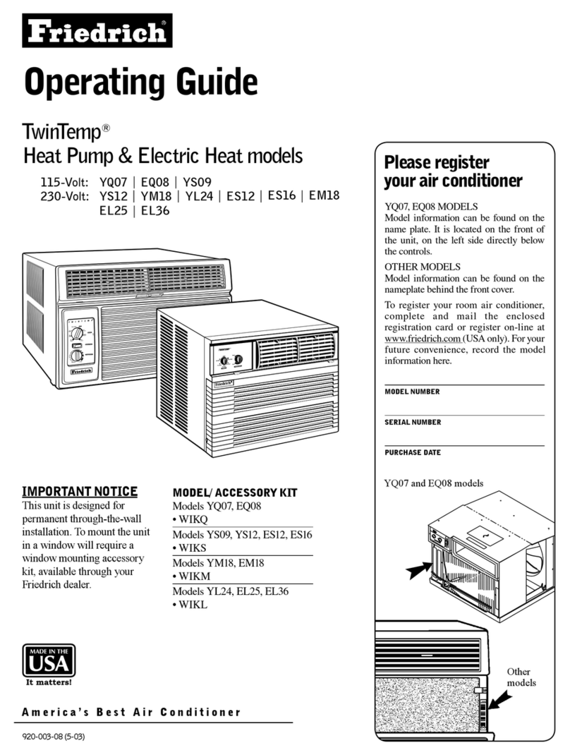 Friedrich Twintemp YQ07 User manual