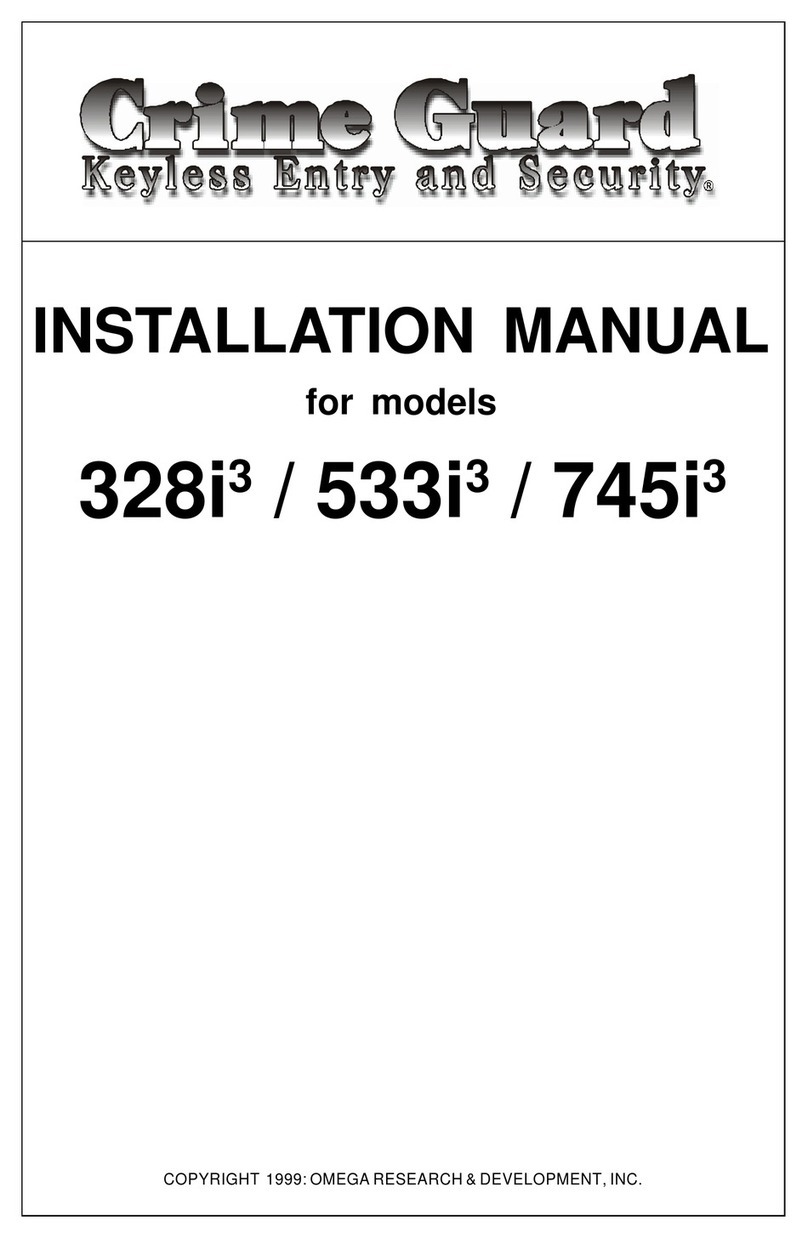 Crime Guard 328i3 installation manual