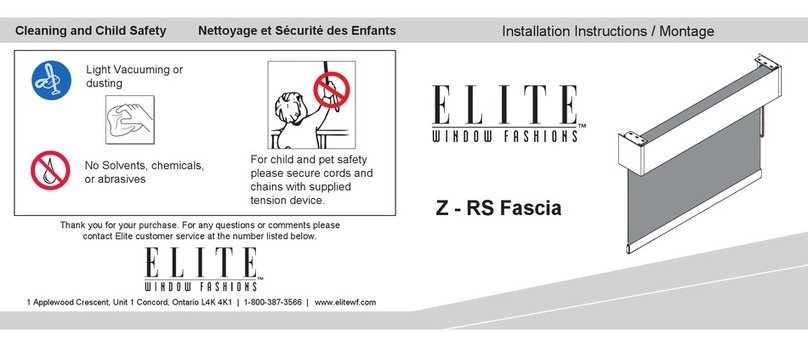 Elite Window Fashions Z - RS Fascia Service manual