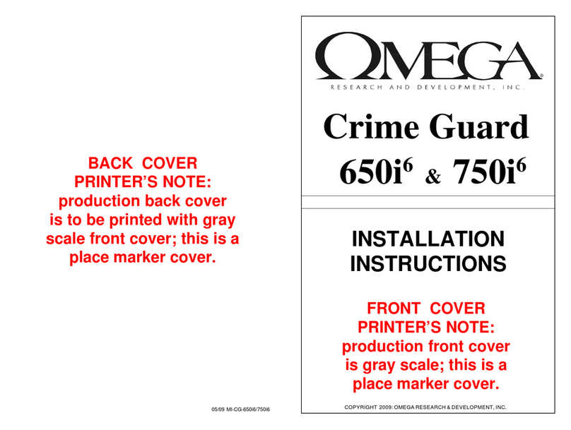 Omega Crime Guard 650i6 User manual
