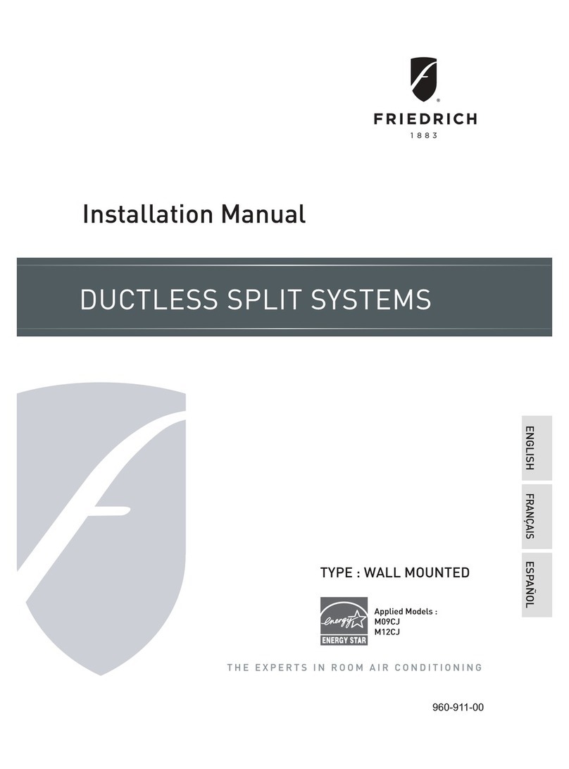 Friedrich M12CJ User manual