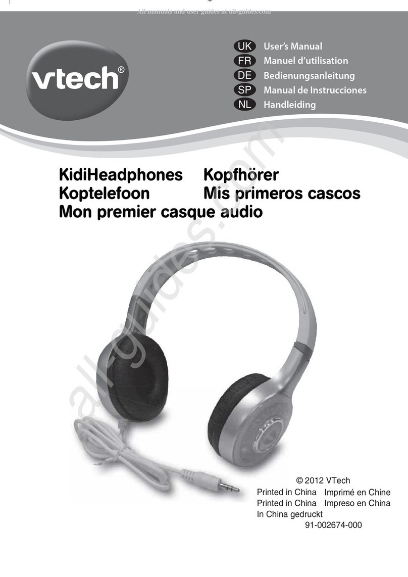 V-tech KidiHeadphones user manual