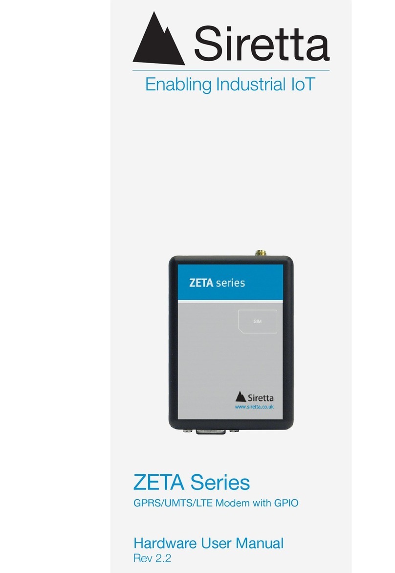 SIRETTA ZETA-N2-GPRS Hardware user manual