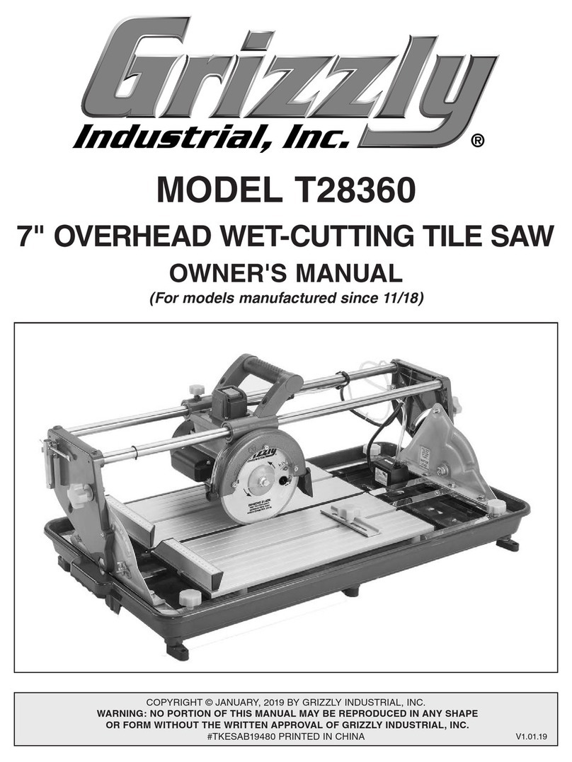 Grizzly T28360 User manual Grizzly T28360 User manual