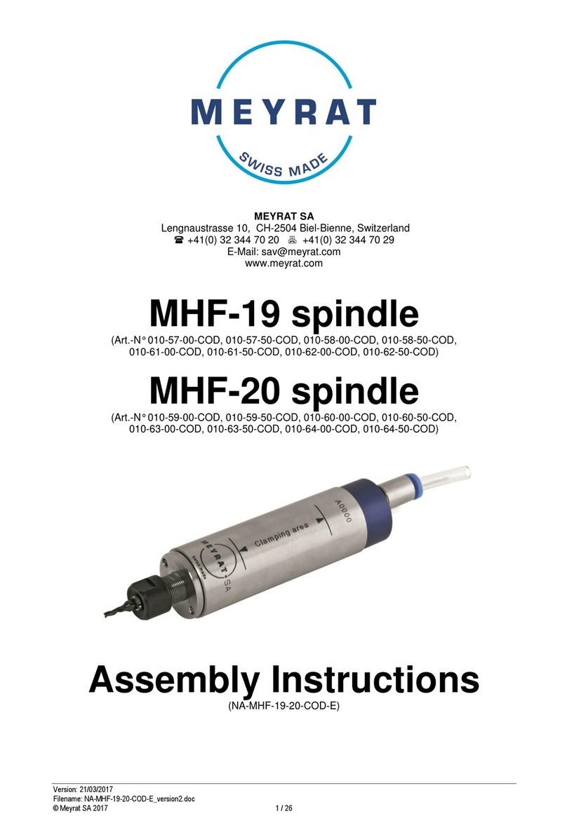 Meyrat MHF-19 Assembly instructions