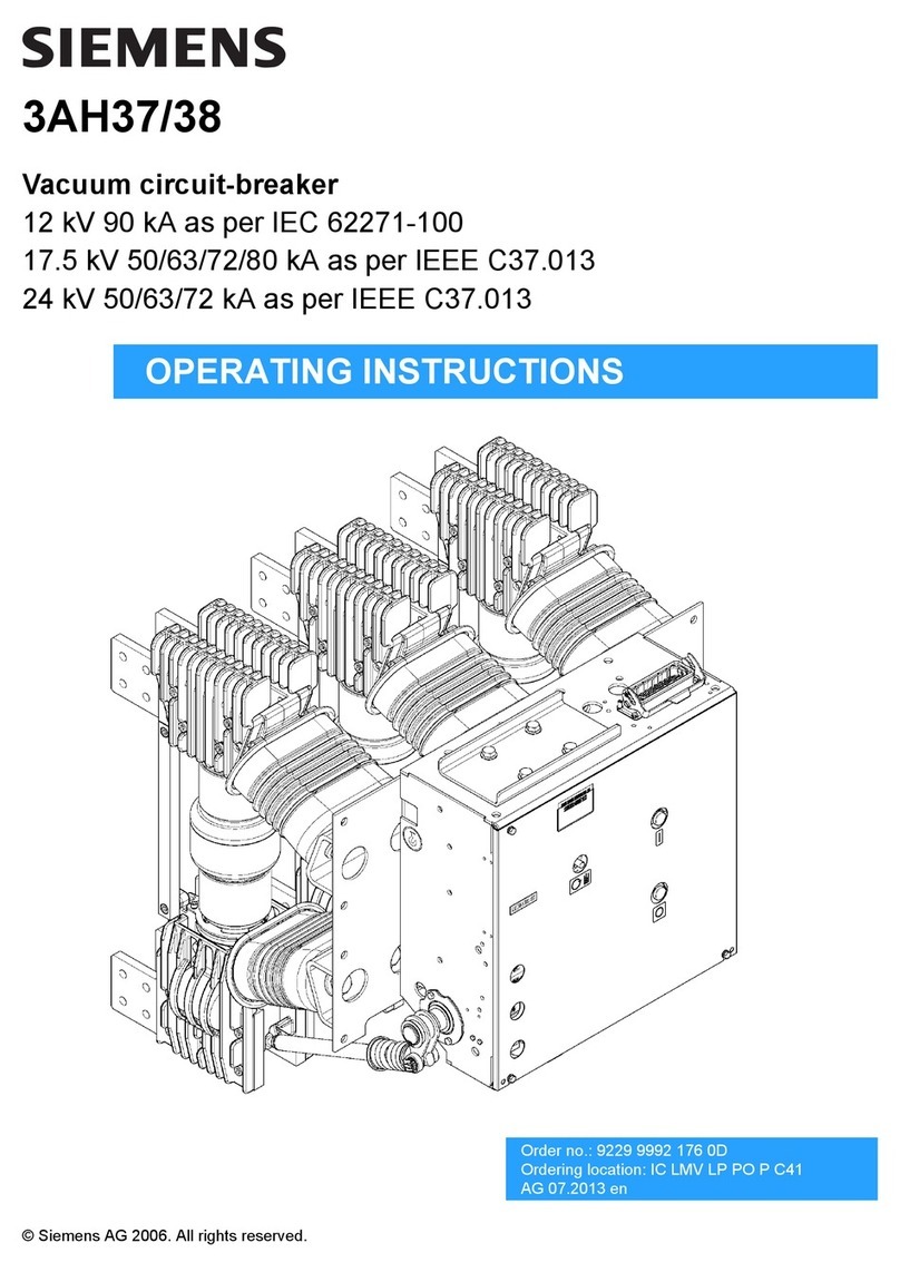 Siemens 3AH37 operating instructions
