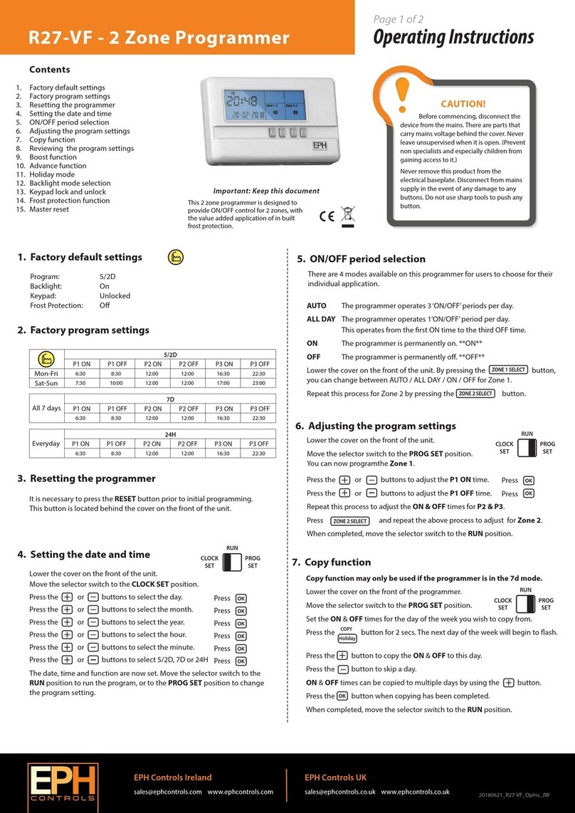 EPH R27-VF User manual