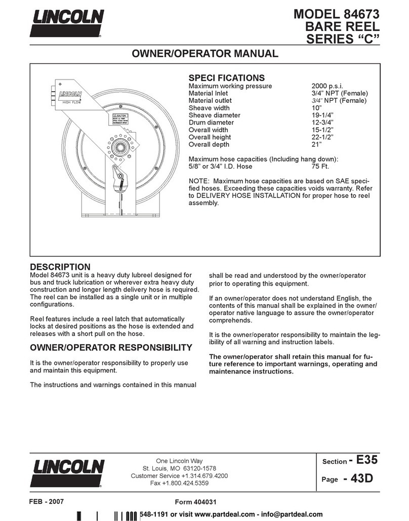 Lincoln C Series Owner's/operator's manual Lincoln C Series Owner's/operator's manual