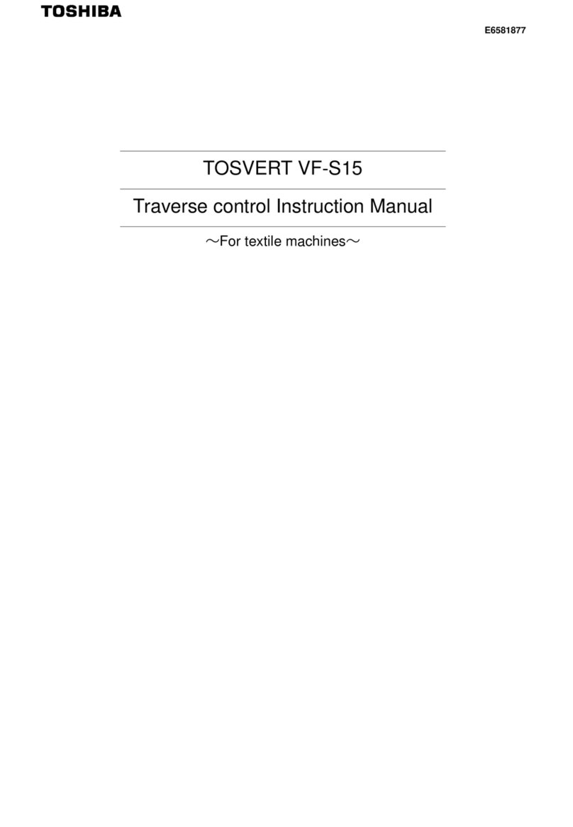 Toshiba TOSVERT VF-S15 series User manual Toshiba TOSVERT VF-S15 series User manual