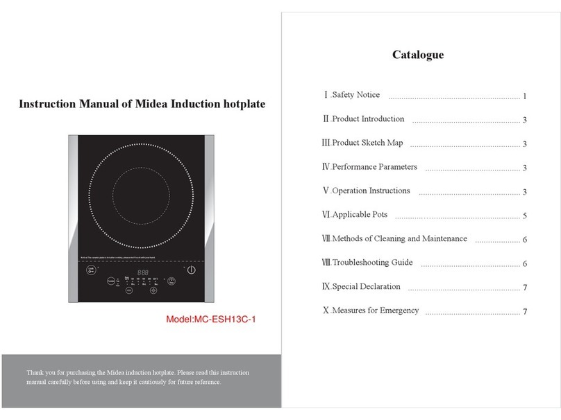 Midea MC-ESH13C-1 User manual Midea MC-ESH13C-1 User manual