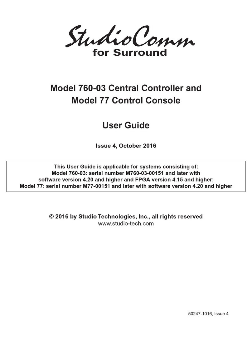 StudioComm 760-03 user guide