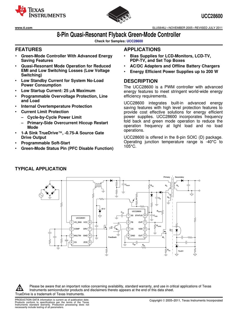 Texas Instruments UCC28600 User manual Texas Instruments UCC28600 User manual