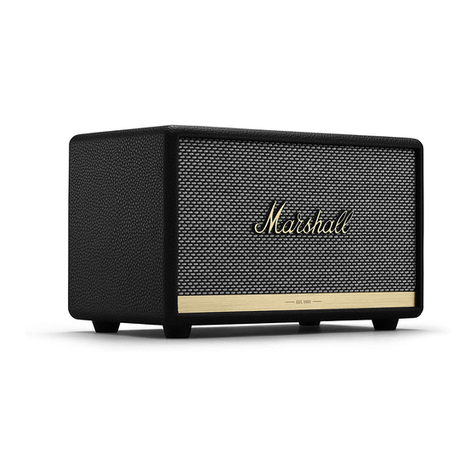 Marshall Amplification ACTON II Bluetooth User manual Marshall Amplification ACTON II Bluetooth User manual