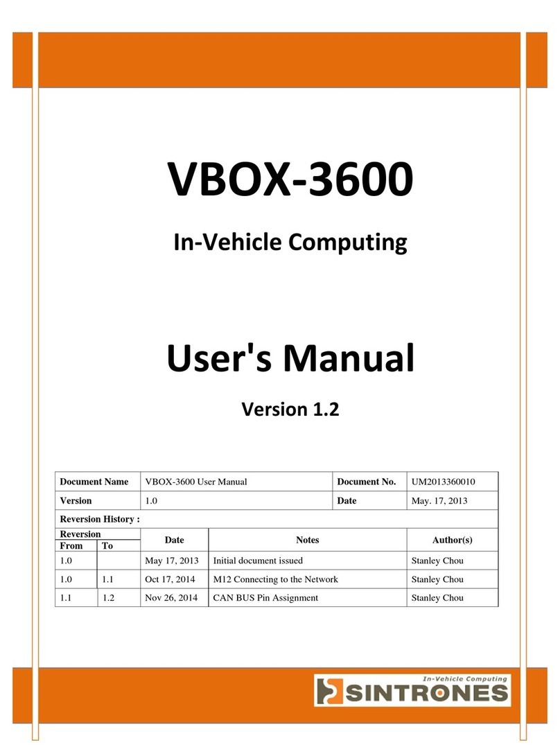 Sintrones VBOX-3600 user manual