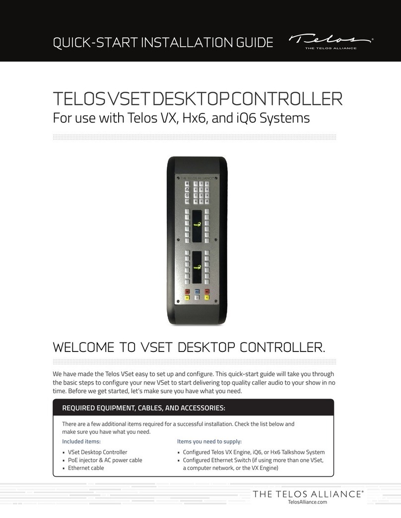 Telos Vset Quick start installation guide