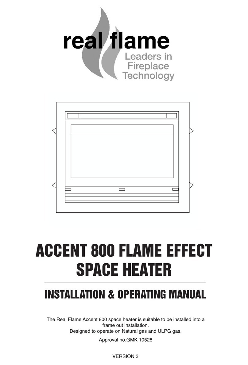 RealFlame ACCENT 800 Installation instructions