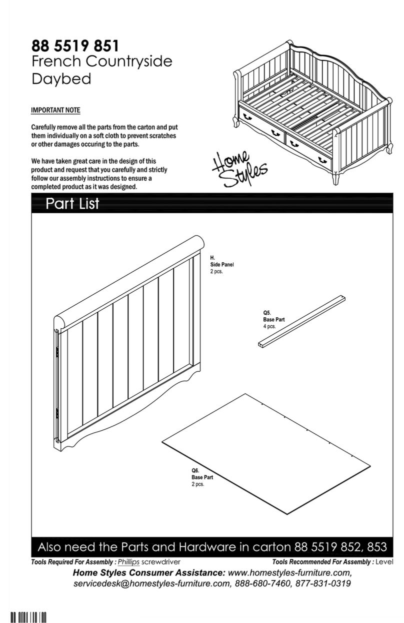 Home Styles 885519851 Assembly instructions