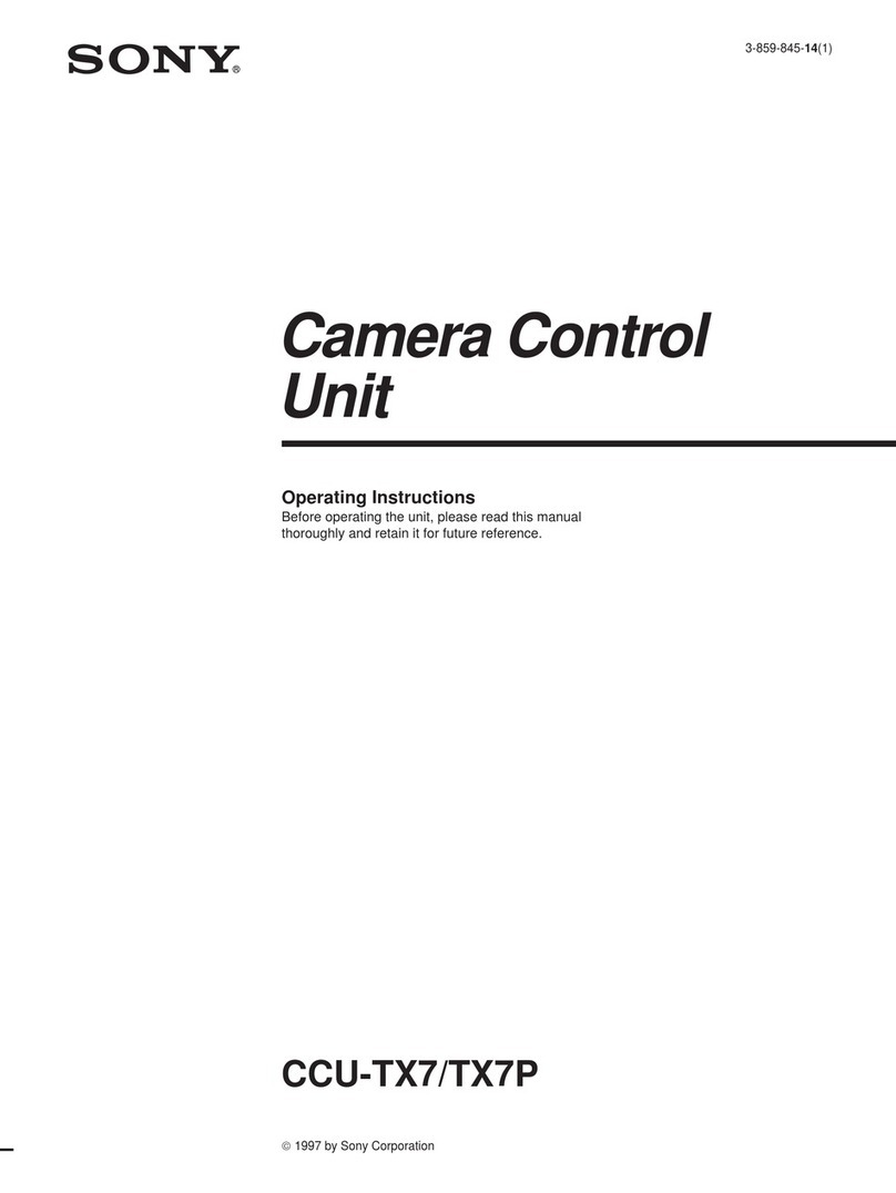 Sony CCU-TX7P User manual