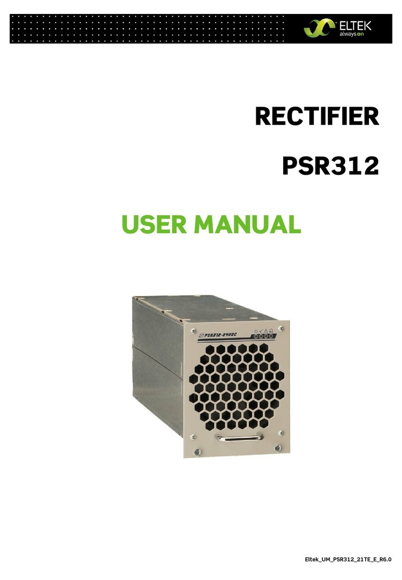 Eltek PSR312 user manual