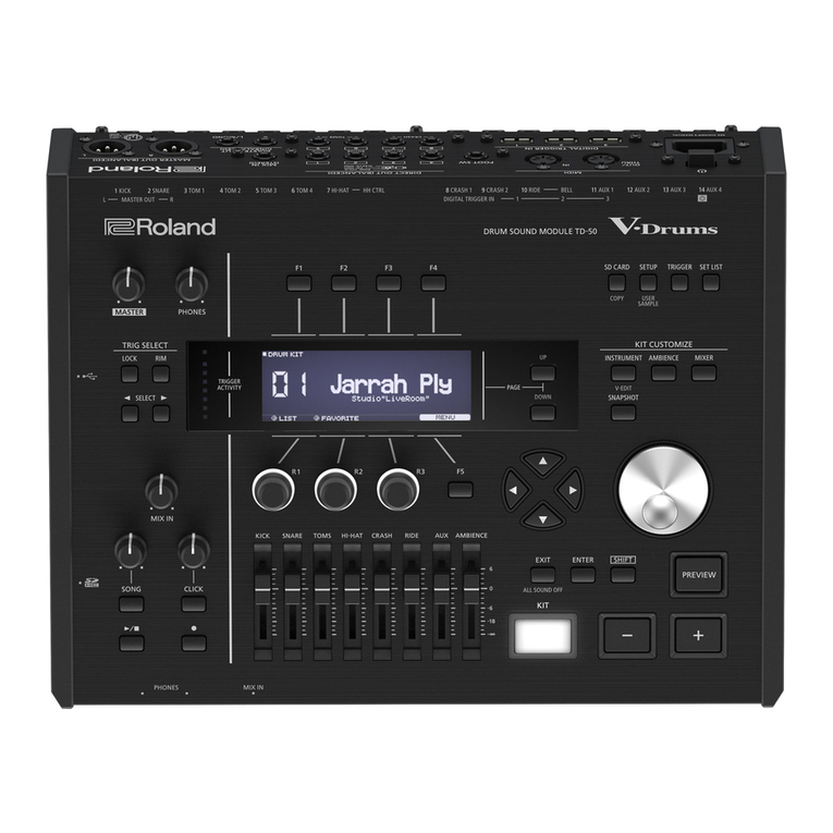 Roland V-Drums TD-50 User manual