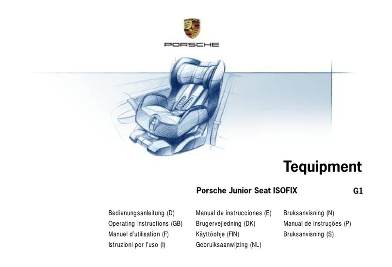 Porsche Junior Seat ISOFIX operating instructions