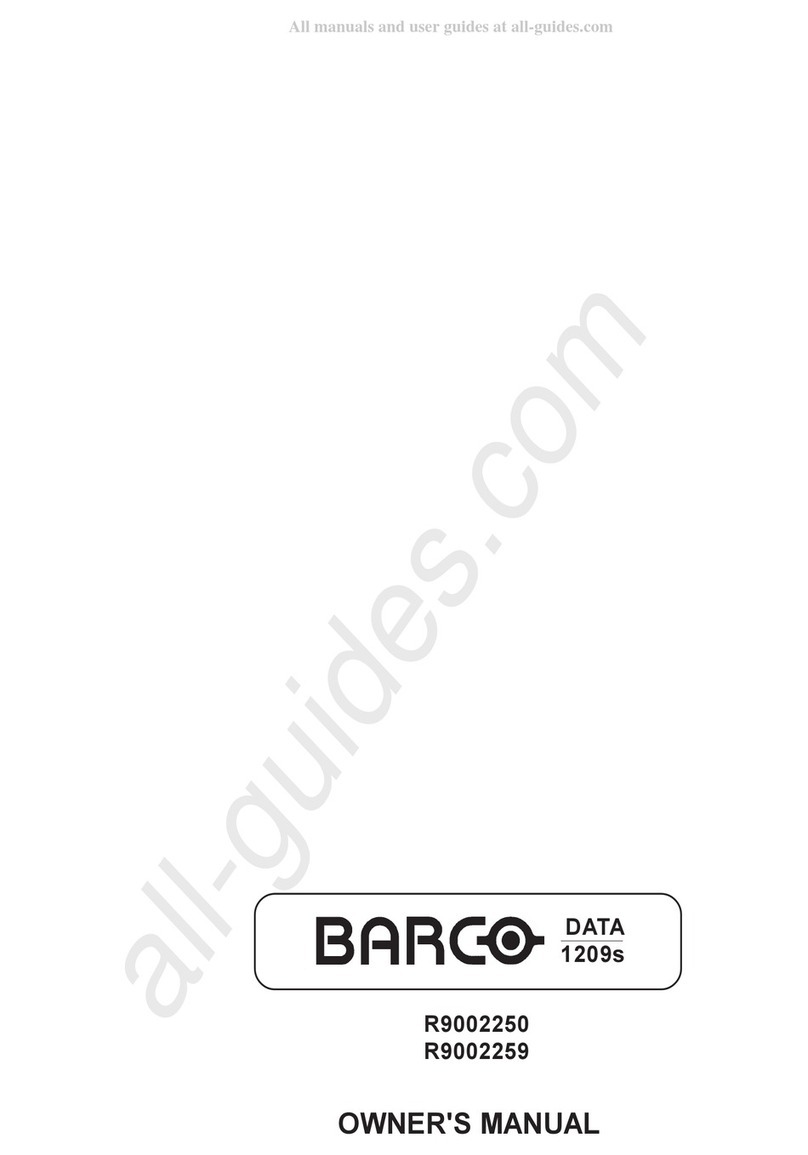 Barco BarcoData 1209S User manual