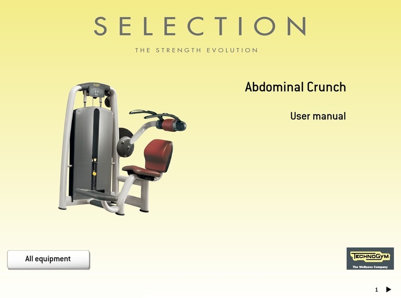 Technogym Selection Abdominal Crunch User manual