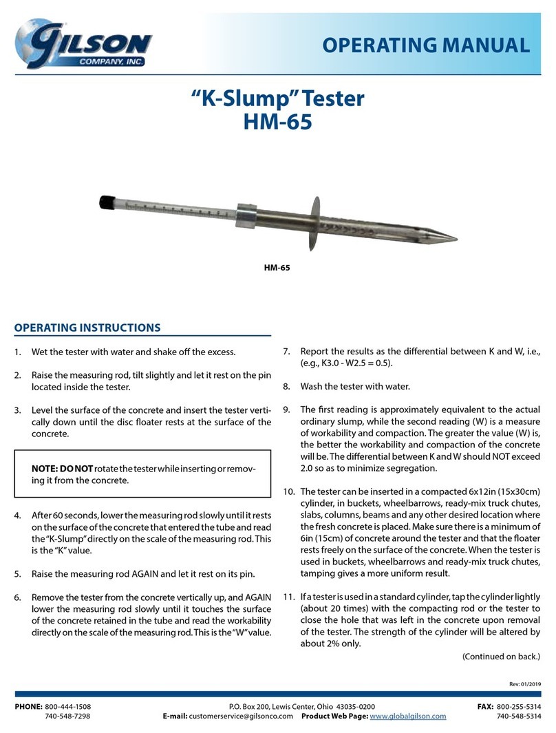 Gilson HM-65 operating manual
