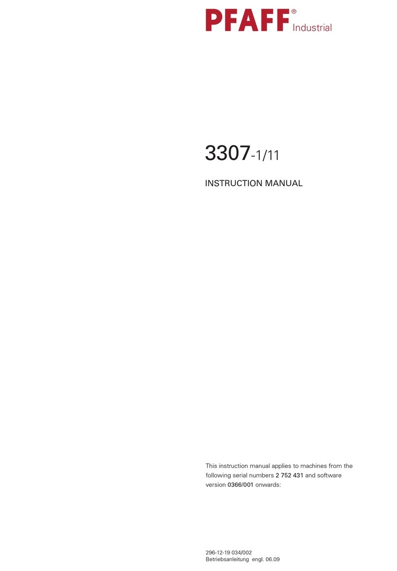 Pfaff 3307-1 SERIES User manual