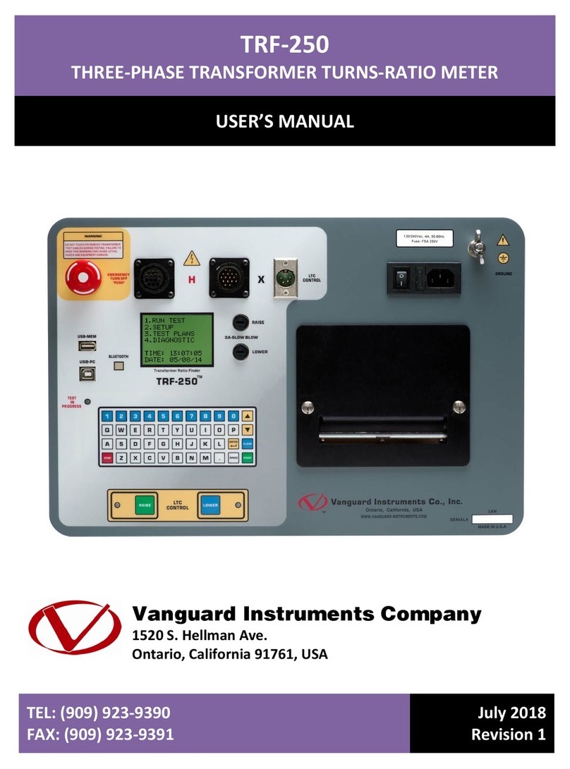 Vanguard Instruments TRF-250 user manual