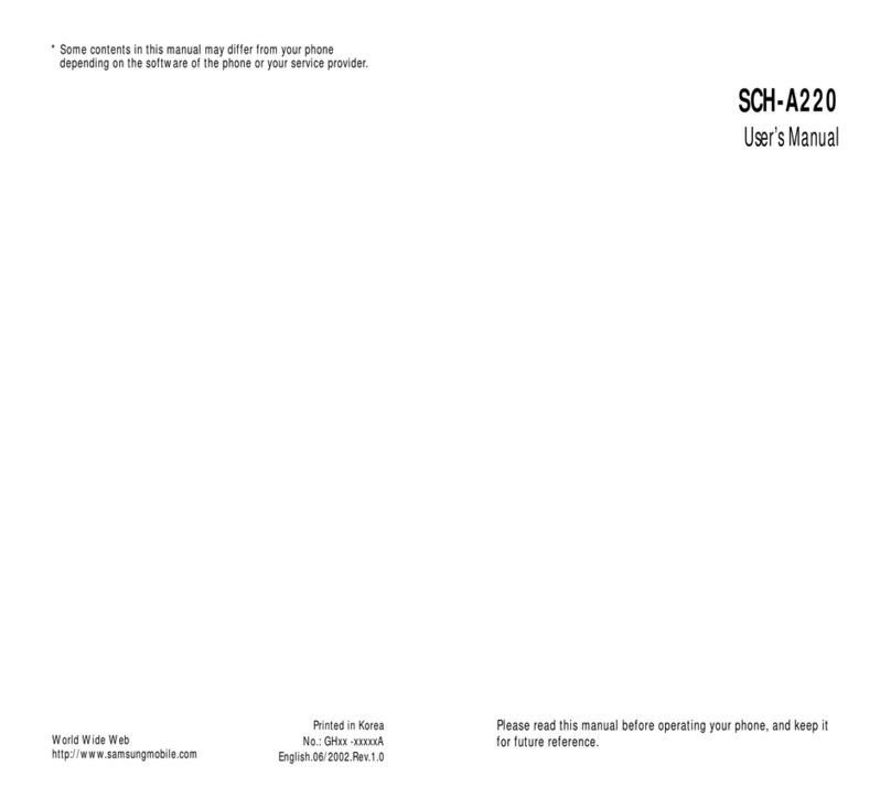Samsung SCH-A220 user manual