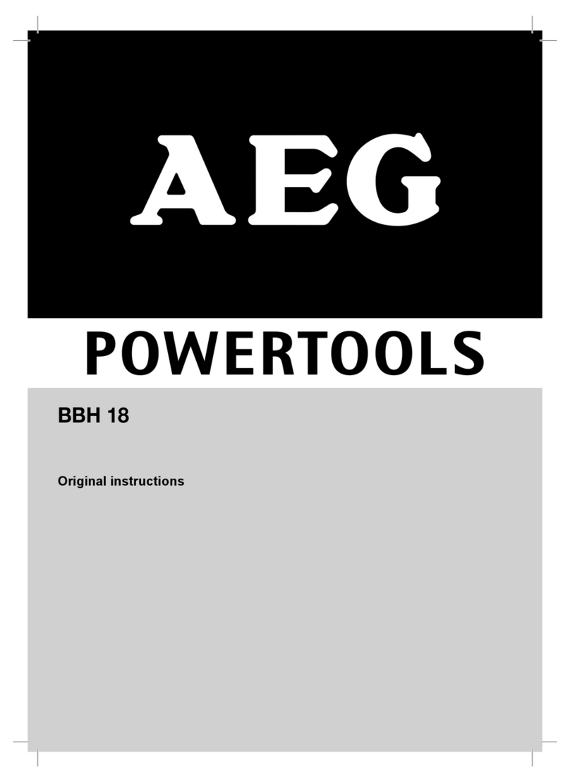 AEG BBH 18 User manual
