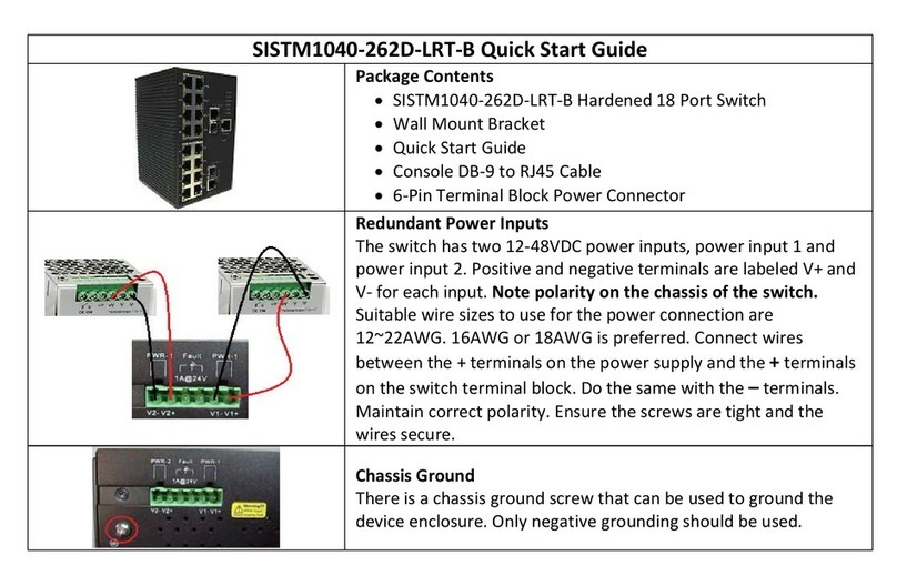 Transition Networks SISTM1040-262D-LRT-B Operating and maintenance instructions