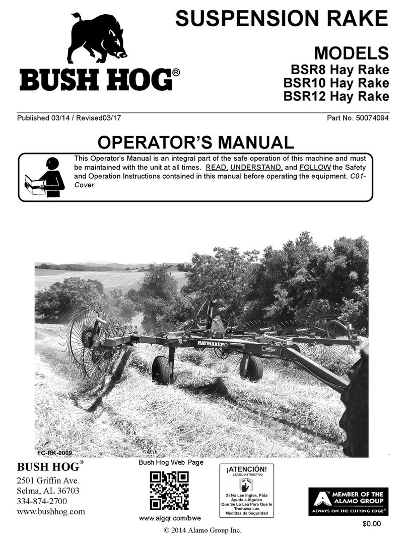 Bush Hog BSR Series User manual