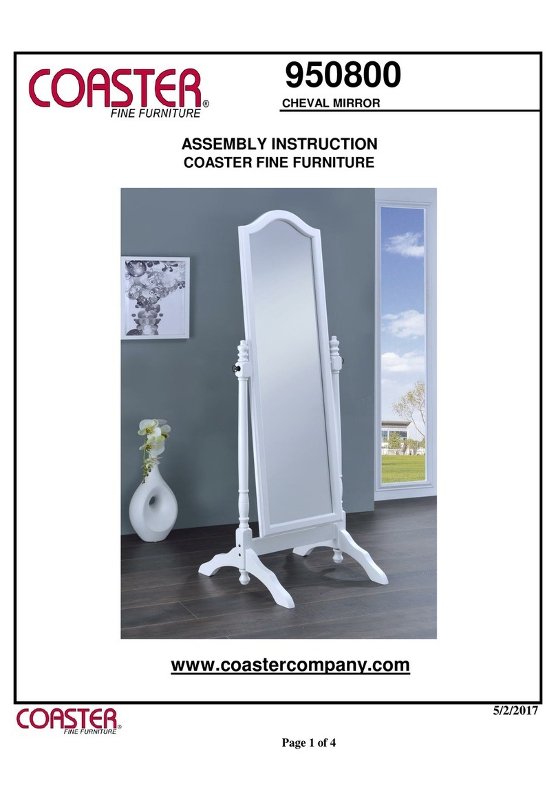 Coaster 950800 Assembly instruction
