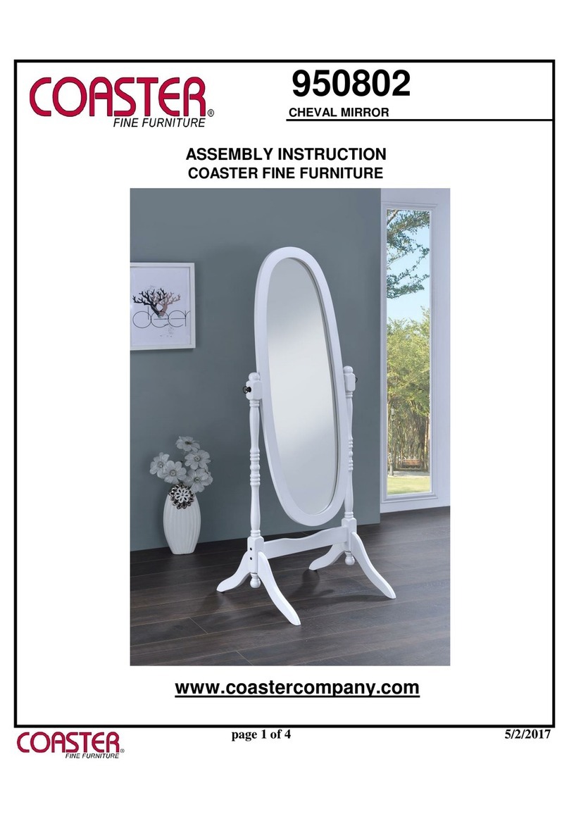 Coaster Fine Furniture 950802 Assembly instruction Coaster Fine Furniture 950802 Assembly instruction